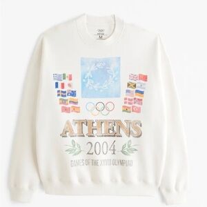 ABERCROMBIE 2004 Athens Olympics Graphic Crew Sweatshirt